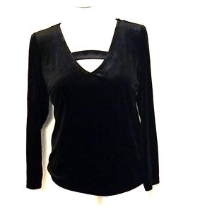 Black velvet top